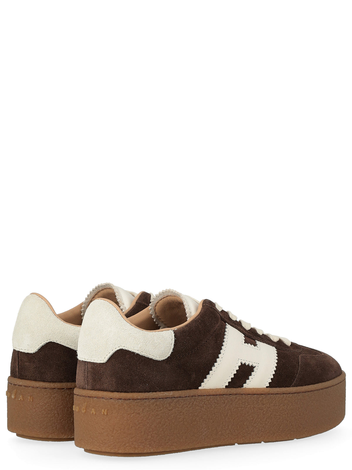 Hogan – Baskets Cool plateforme femme – Marron – HXW6980FB60UL60MB1 – vue 3