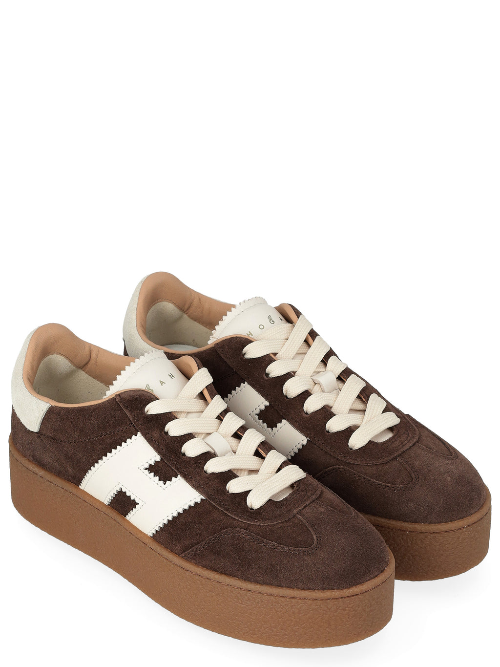 Hogan – Baskets Cool plateforme femme – Marron – HXW6980FB60UL60MB1 – vue 4