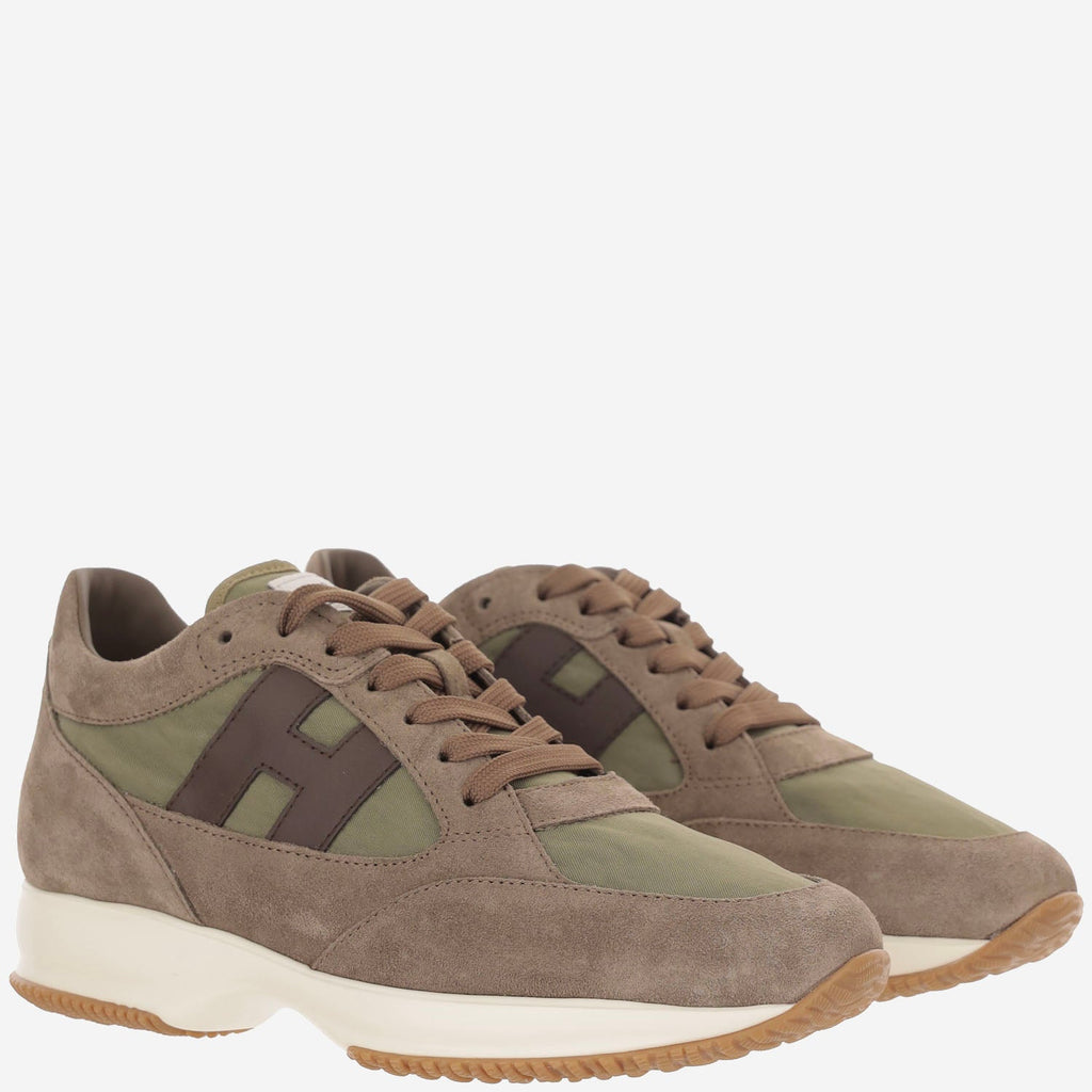 Sneakers Hogan Interactive – Kaki – HXM7130GC80V4R760T – vue 3