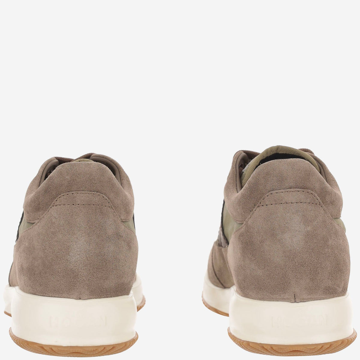 Sneakers Hogan Interactive – Kaki – HXM7130GC80V4R760T – vue 4