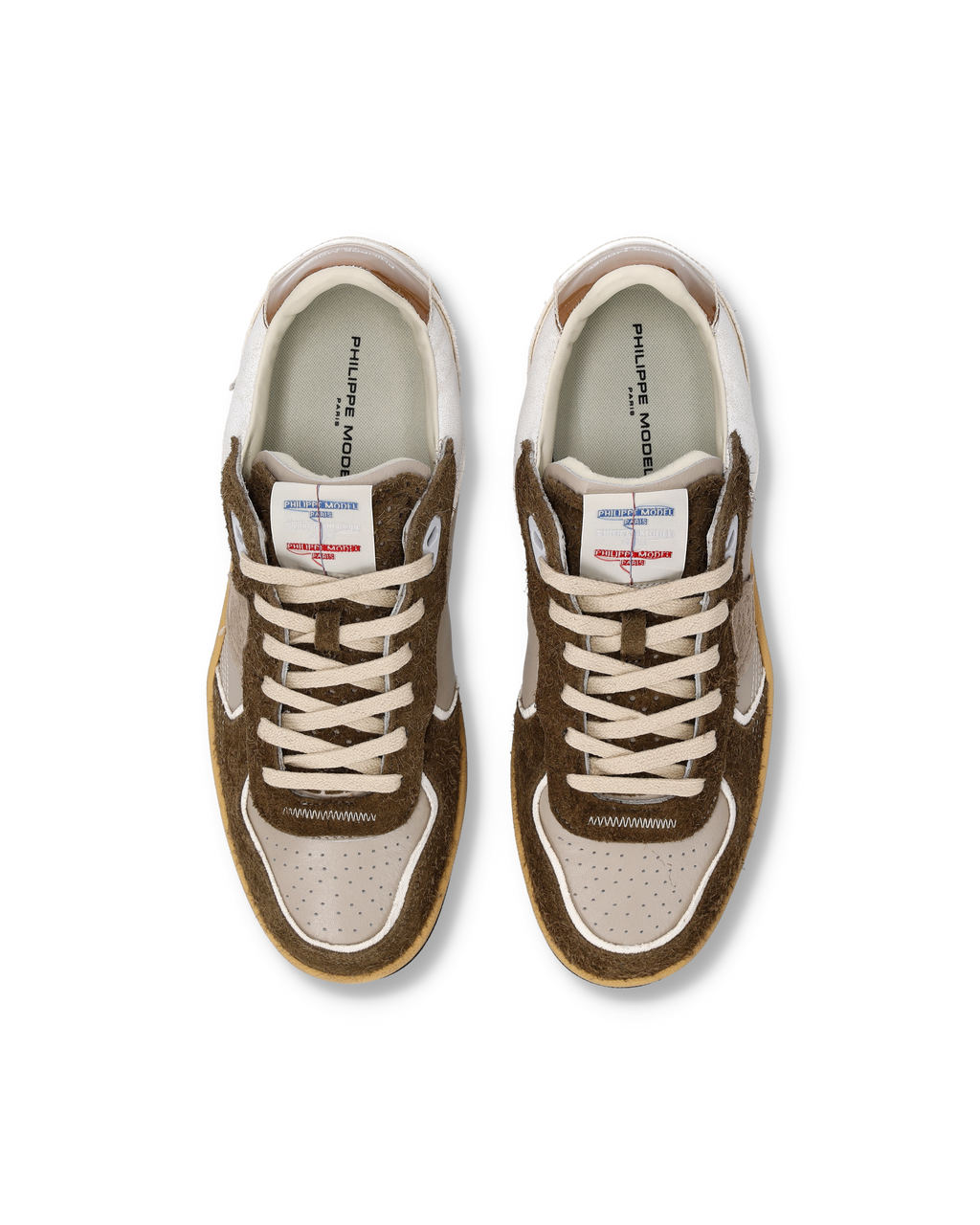 Philippe Model – Baskets Pgal homme – Taupe – PGLU-VXE4 – vue 3