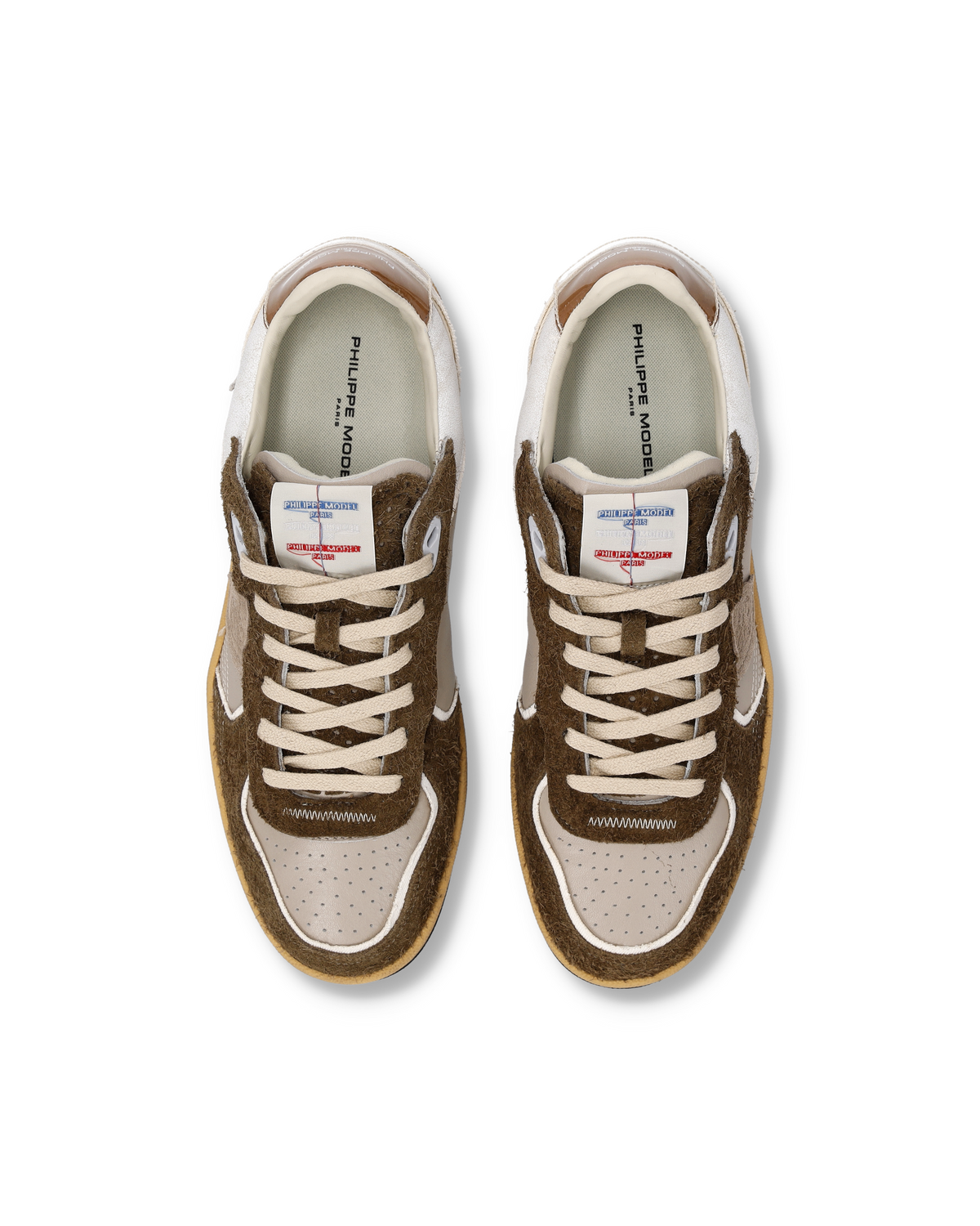 Philippe Model – Baskets Pgal homme – Taupe – PGLU-VXE4 – vue 3