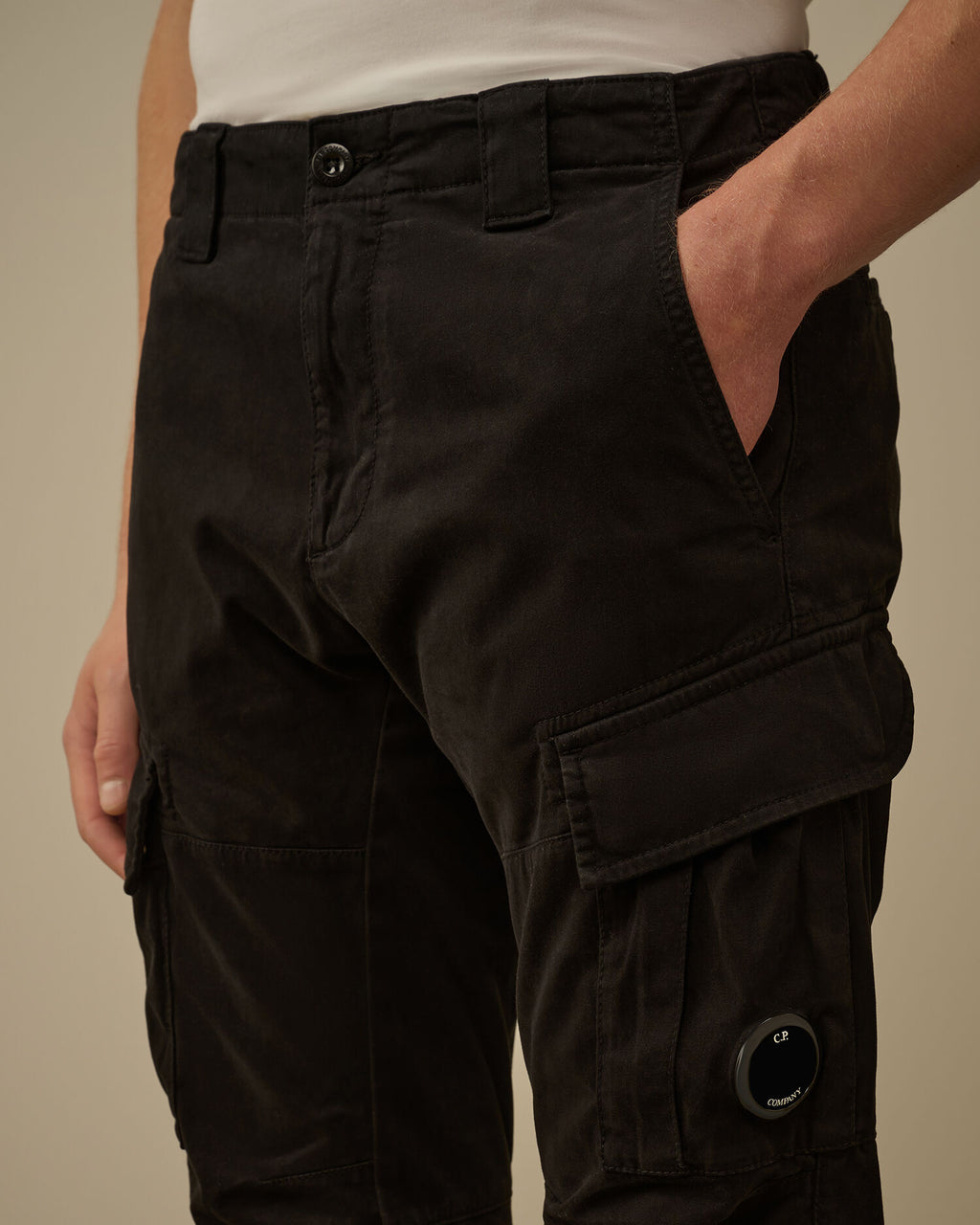 PANTALON CARGO STRETCH SATEEN