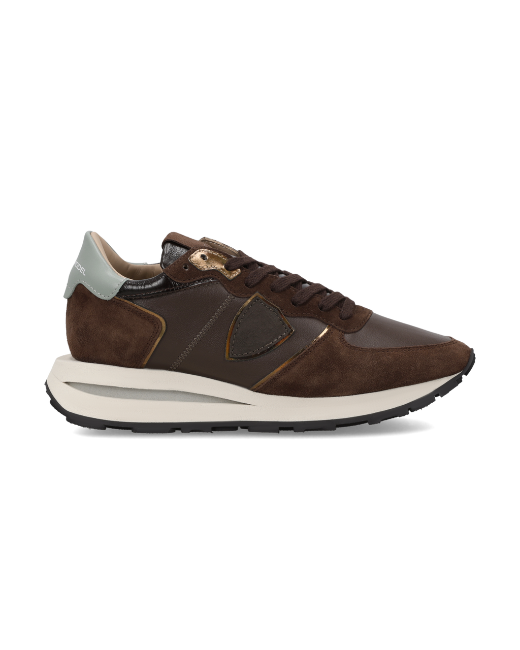 Philippe Model – Baskets Tropez Haute femme – Marron – TKLD-VD07 – vue 1