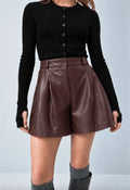 BEE - Short effet cuir