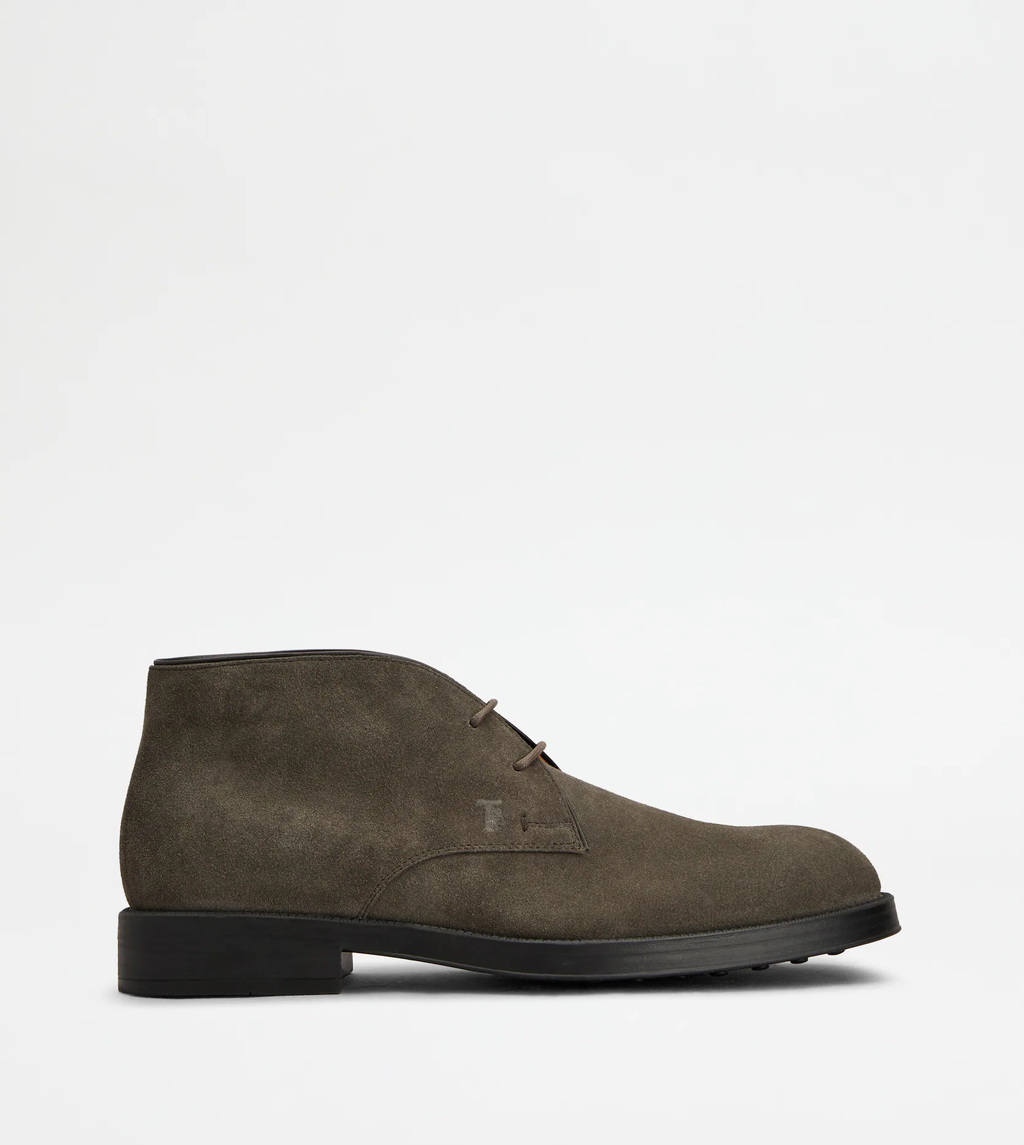 Bottines cuirs velours lacets