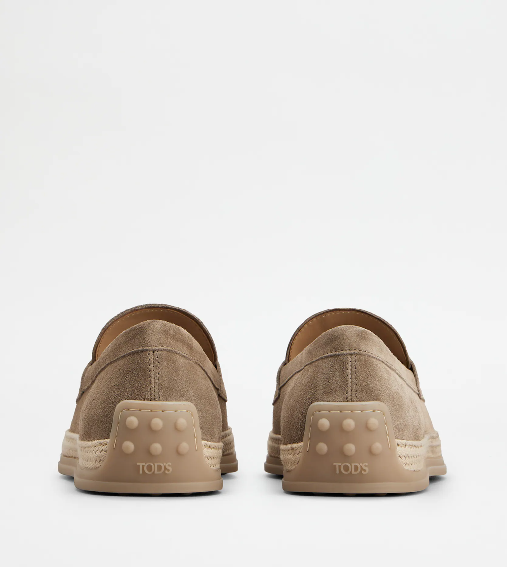 Mocassin semelle gomme cuirs velours