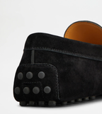 Mocassins Gommino Cuir Velours