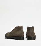 Bottines cuirs velours lacets