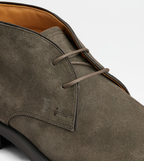 Bottines cuirs velours lacets