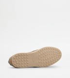 Mocassin semelle gomme cuirs velours