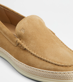 Slip On cuirs velours