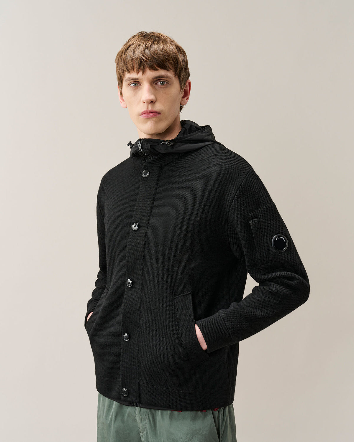 VESTE REVERSIBLE LAINE / NYLON STRETCH
