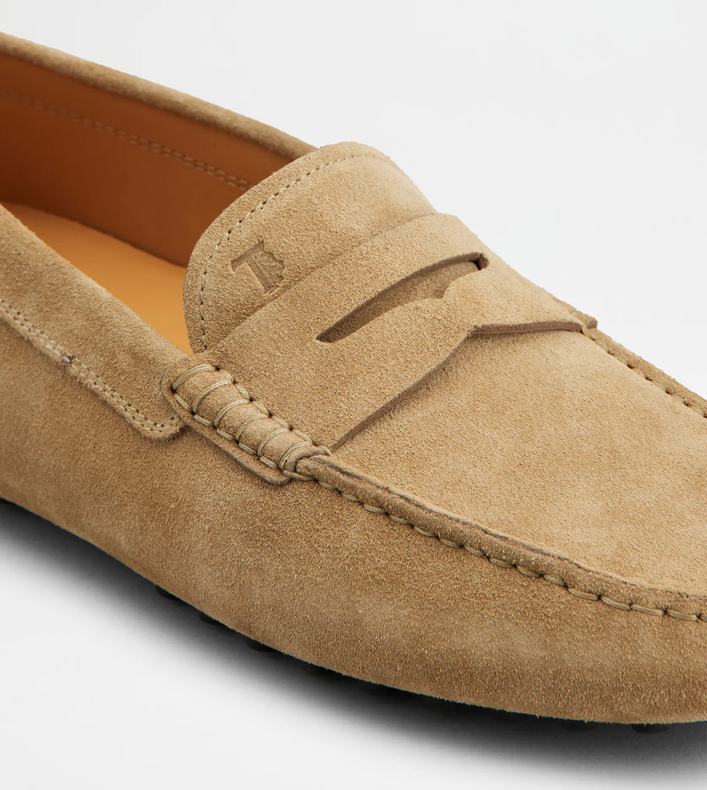 Mocassin Gommino Cuirs Velours