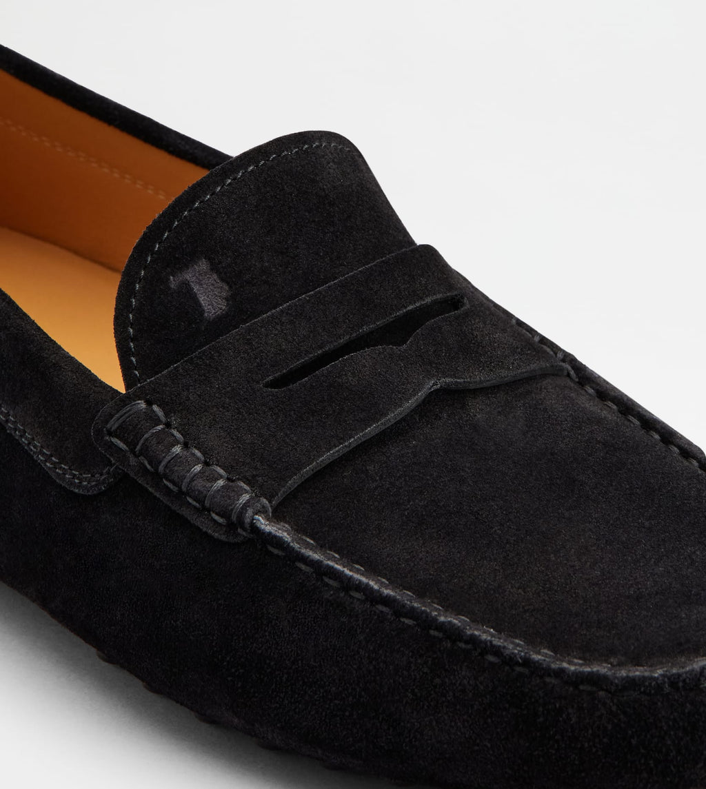 Mocassins Gommino Cuir Velours