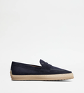 Mocassin semelle gomme cuir velours