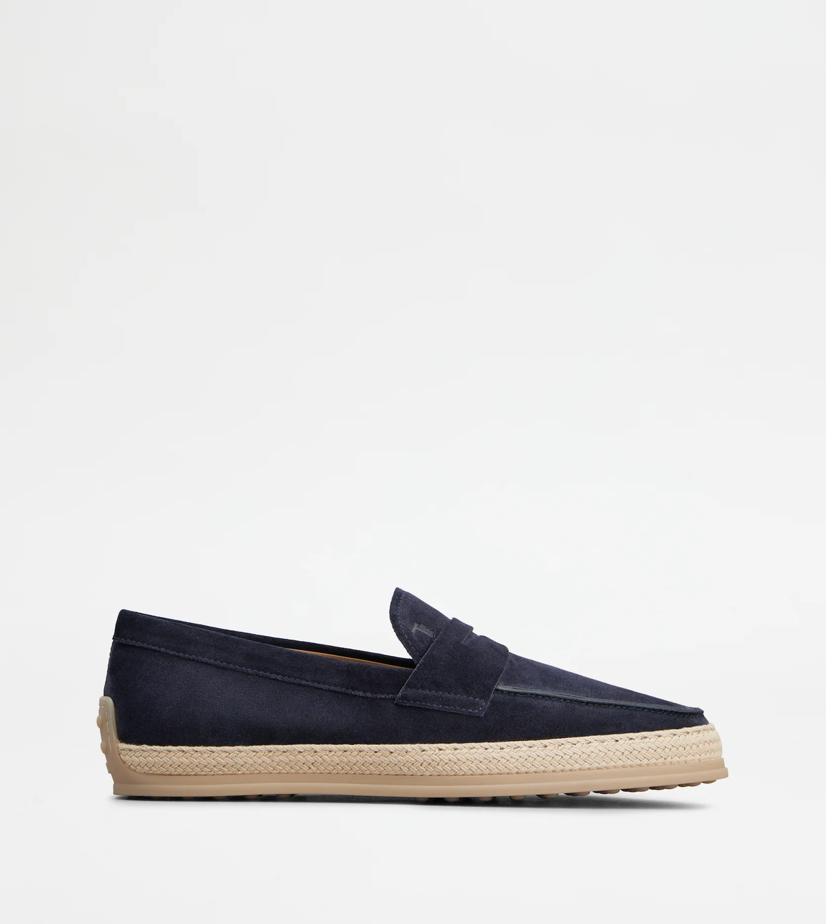 Mocassin semelle gomme cuir velours
