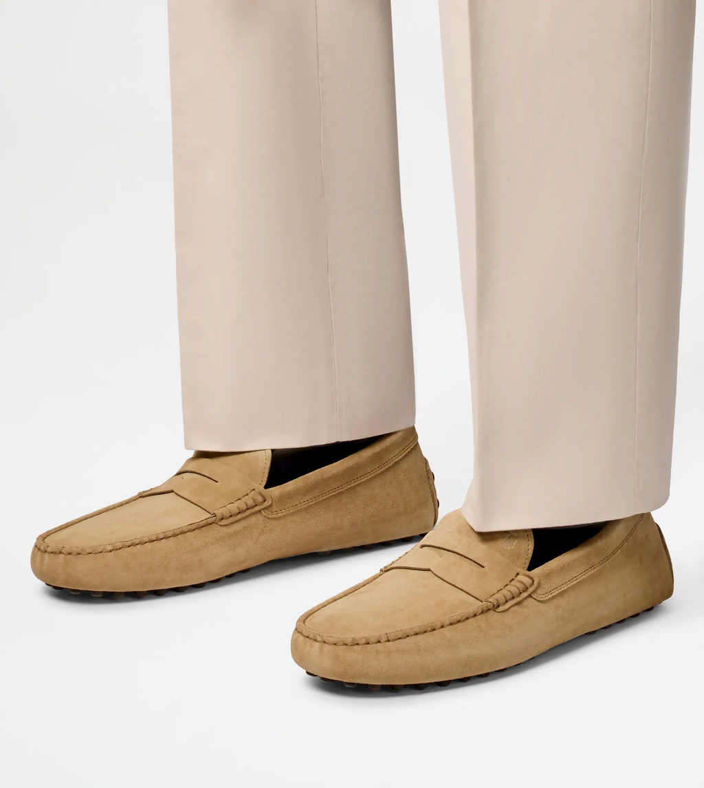 Mocassin Gommino Cuirs Velours