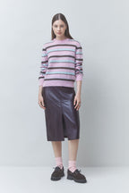 FOREVER – Jupe midi effet cuir