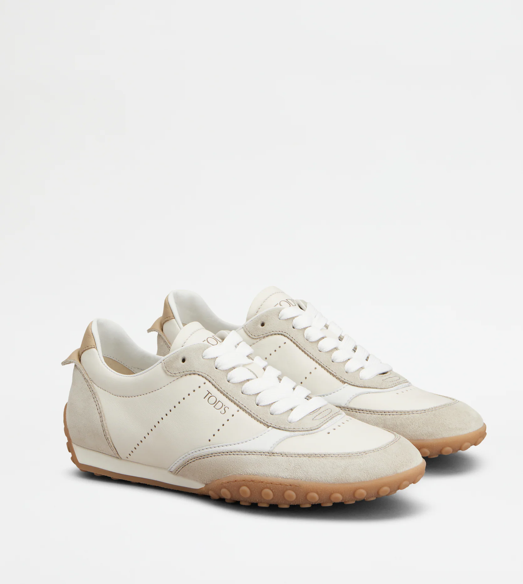 Sneaker Nappa & Cuir Velours