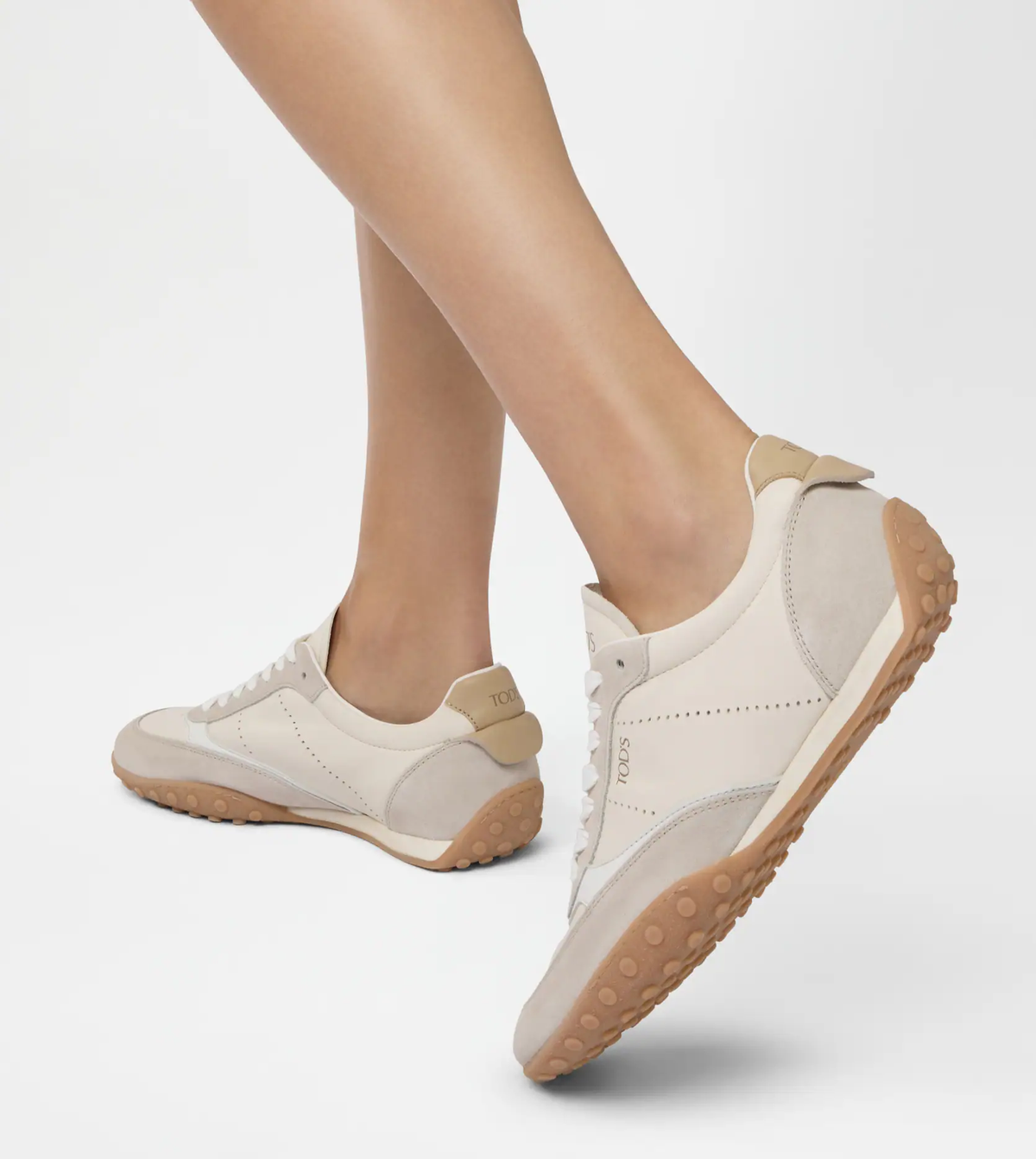 Sneaker Nappa & Cuir Velours