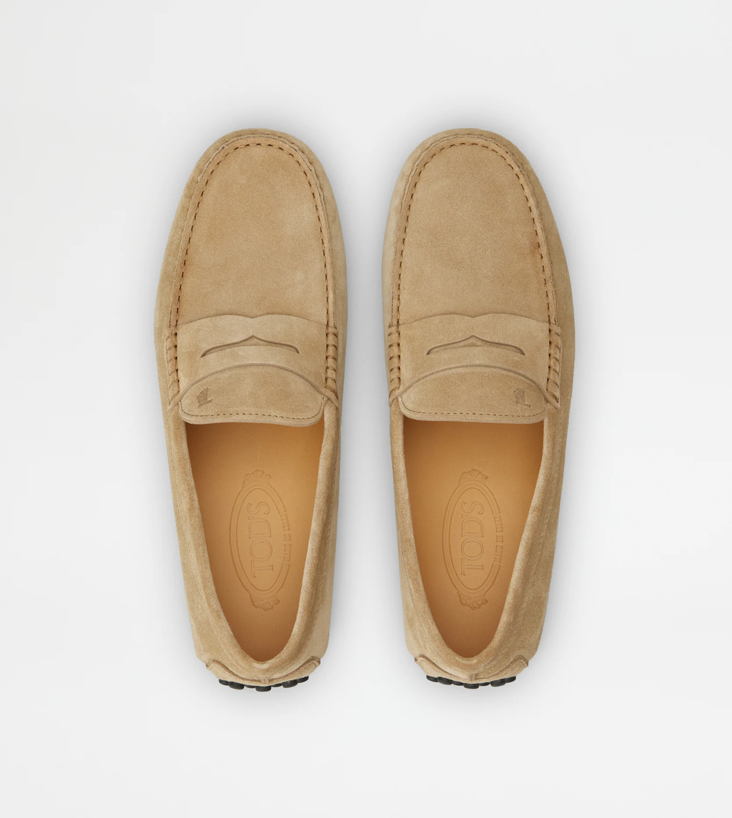 Mocassin Gommino Cuirs Velours