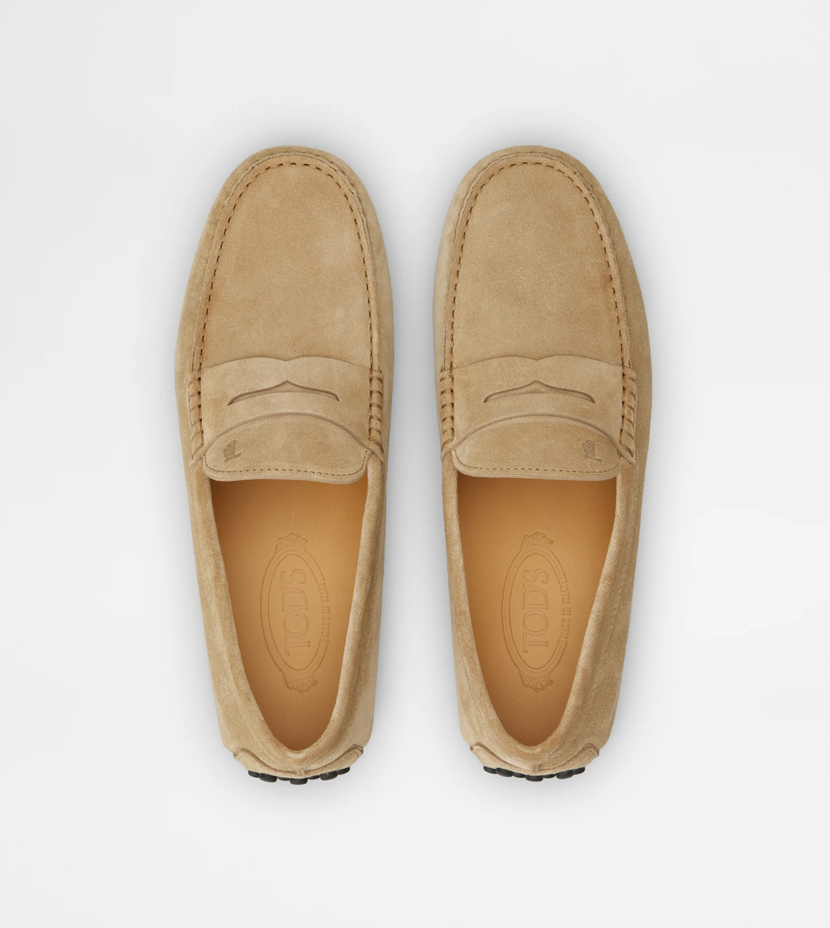 Mocassin Gommino Cuirs Velours