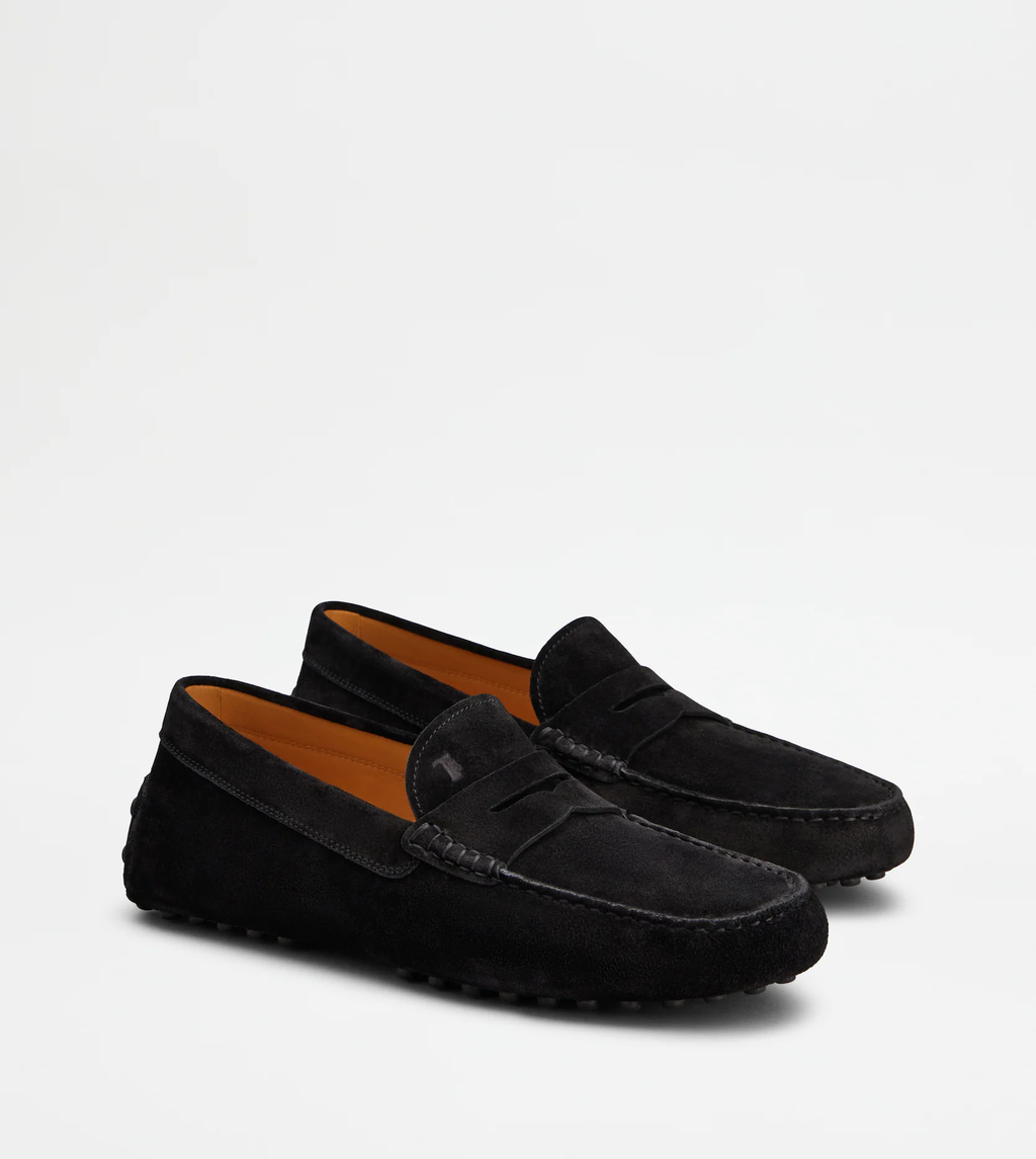 Mocassins Gommino Cuir Velours