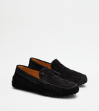 Mocassins Gommino Cuir Velours
