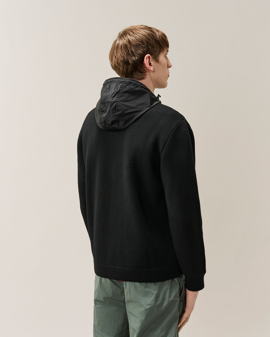 VESTE REVERSIBLE LAINE / NYLON STRETCH