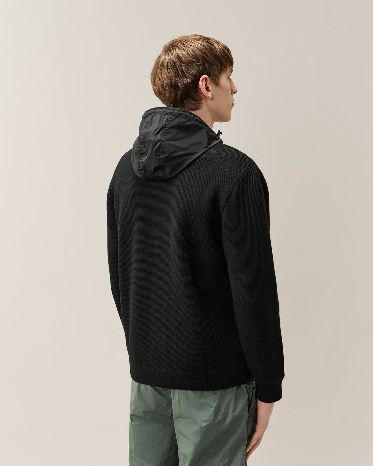 VESTE REVERSIBLE LAINE / NYLON STRETCH