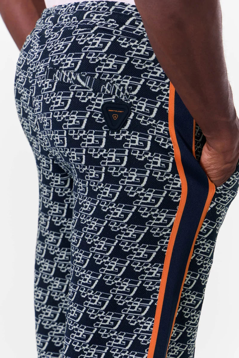 Jogging Gertrude Mats Acetate Mono – Marine – vue 1