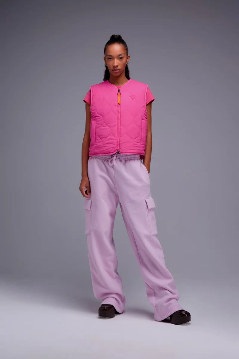 Gilet Gertrude Saka – Rose – vue 8