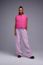 Gilet Gertrude Saka – Rose – vue 8