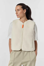 Gilet Gertrude Saka – Écru – vue 2