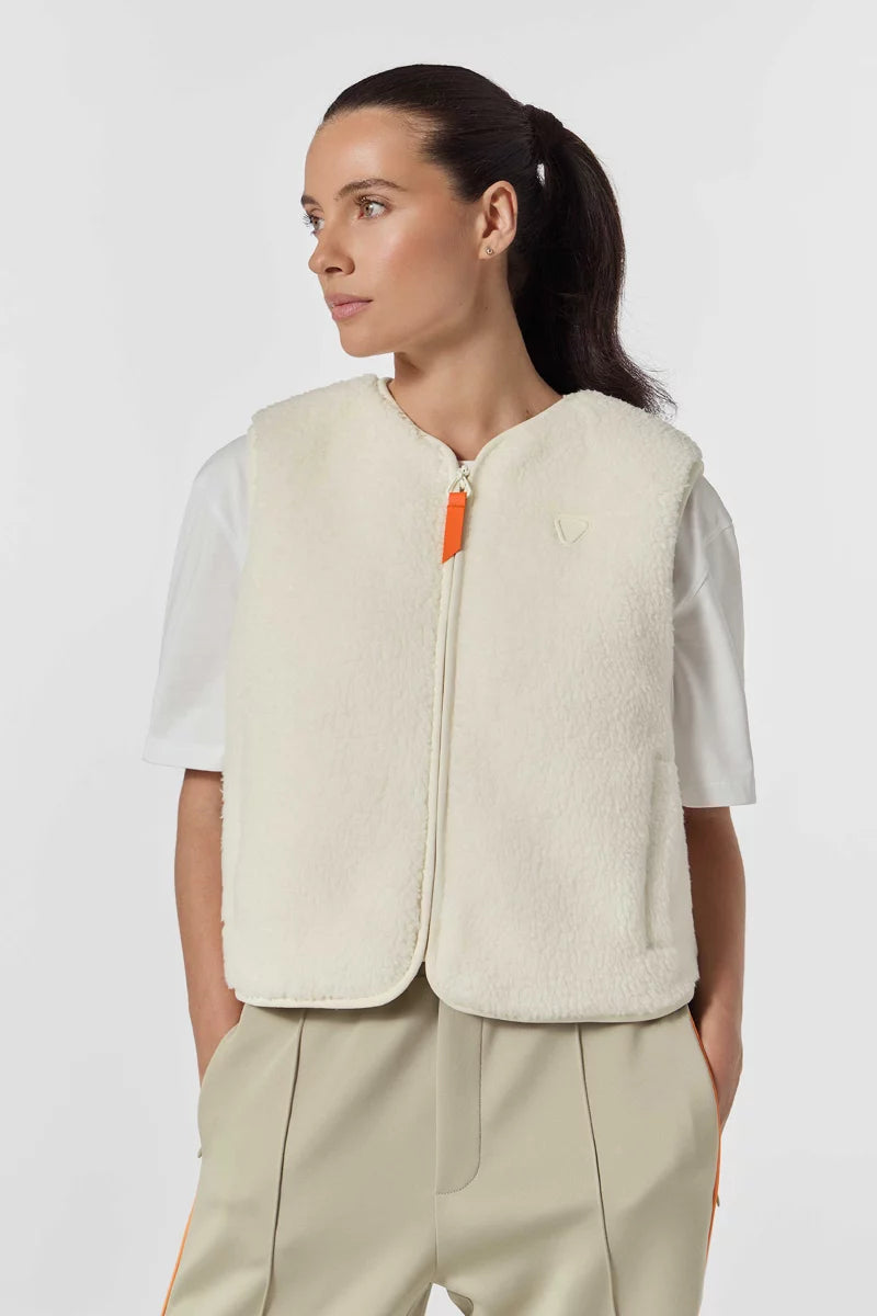 Gilet Gertrude Saka – Écru – vue 2