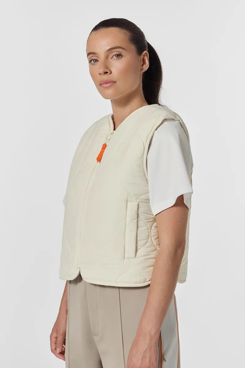 Gilet Gertrude Saka – Écru – vue 4