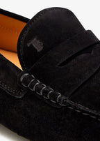 Tod’s Mocassins Gommino en daim – Noir – vue 2