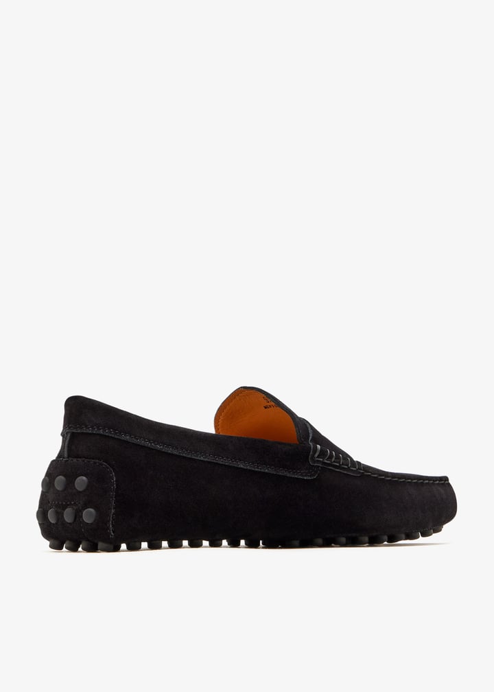 Tod’s Mocassins Gommino en daim – Noir – vue 3