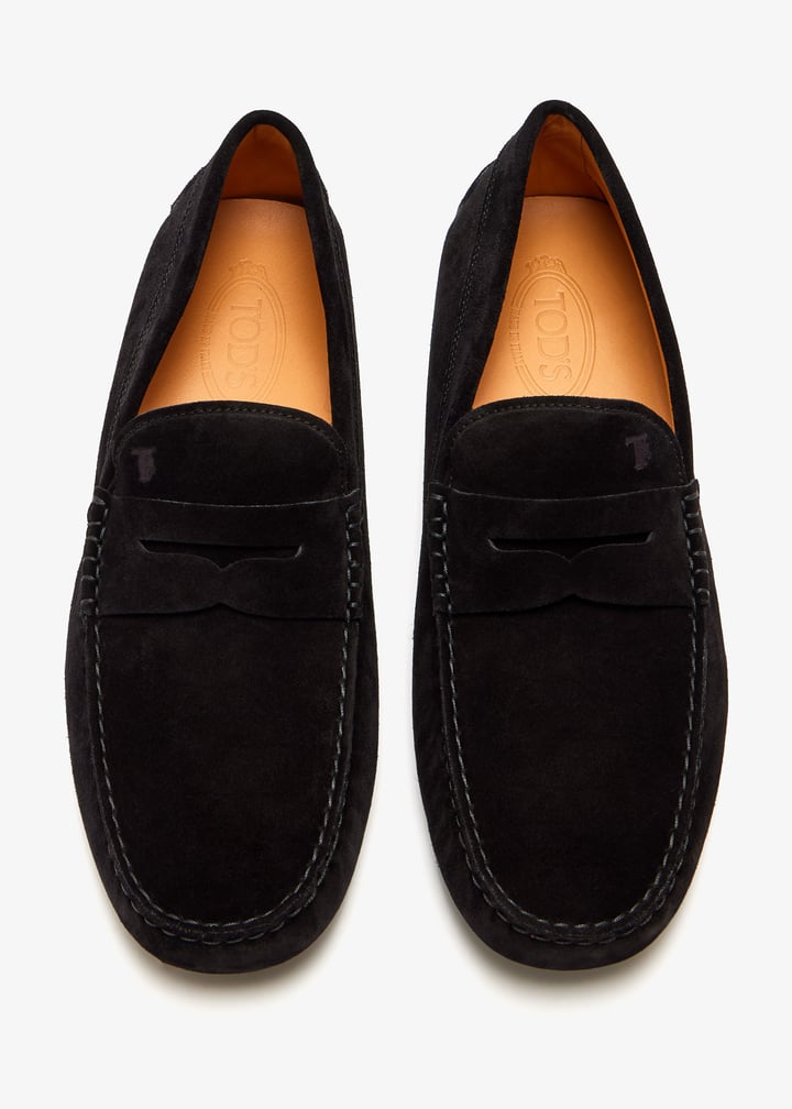 Tod’s Mocassins Gommino en daim – Noir – vue 4